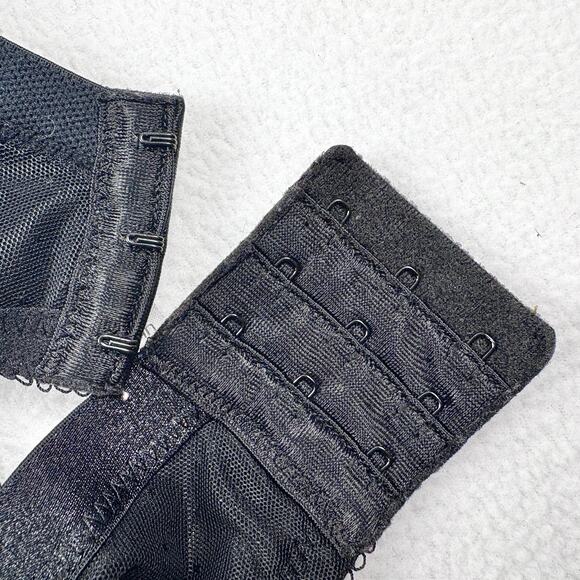 WACOAL 40G Black Retro Chic Full Figure Underwire Bra Mesh Plus Size 855186 - Picture 4 of 15